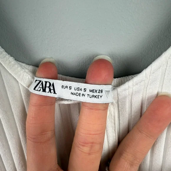 Zara Small Ribbed Bodycon Dress - Picture 4 of 5